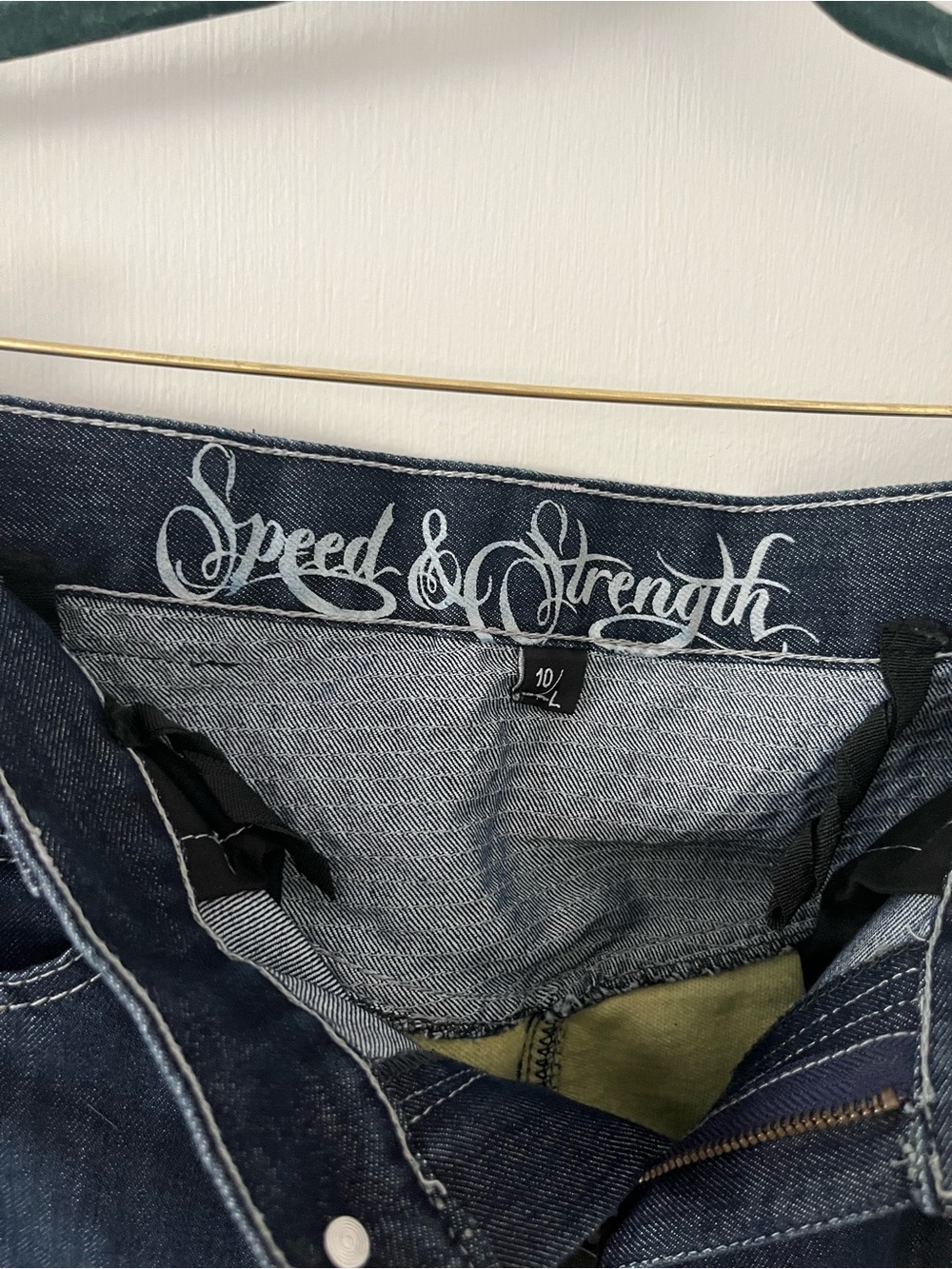 Speed & Strength Womens Kevlar Knee Seat Blue Denim Motorcycle Jeans 10 Long - Picture 7 of 13